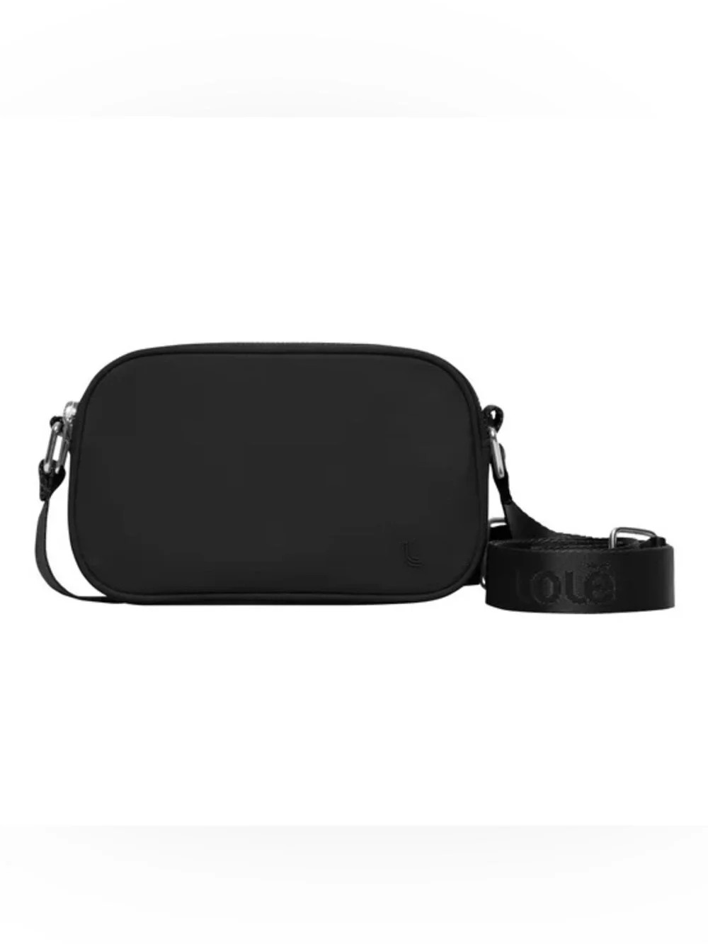 Löle Black Crossbody Bag with Adjustable Strap - Picture 2 of 5